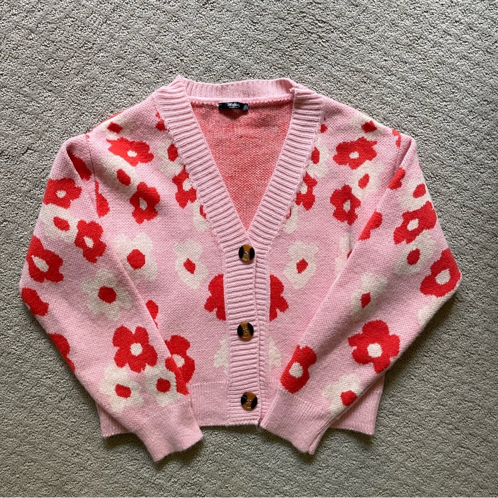 Fun floral cardigan